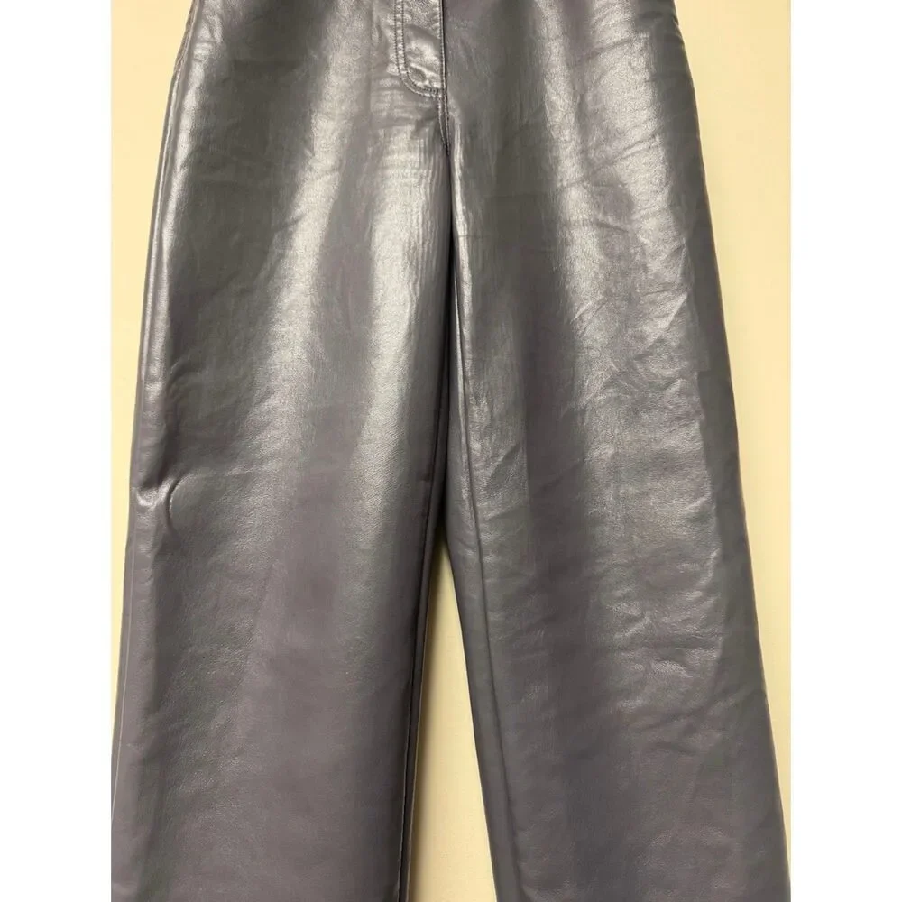 WILFRED The Melina High Rise Vegan Leather Straight Leg 